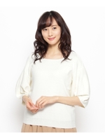 ボリュームスリーブニット/キャメル(041)