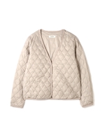 Ｖネックインナーダウンブルゾン/ブラック(010)