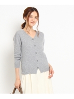 カシミヤウールニットカーディガン/ブラック(419)