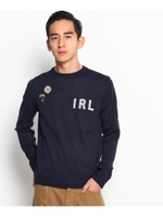 バリエーションワッペンニット/カーキ(027)