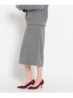 ボンバーストレッチスカート/ブラック(019)