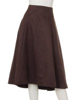 フィッシュテールフレアミモレスカート/キャメル