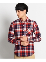 ウエイトチェックシャツ/ダークグリーン(323)