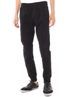 【AZUL by moussy】デザイン切換えストレッチパンツ/BLK