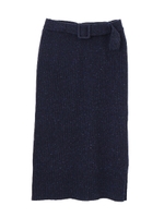 カラーネップニットセットアップスカート/ネイビー(121)