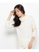 シルクカシミヤオフタートルニット/オフホワイト(003)