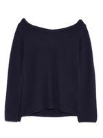 オフショル風ニット/BLK