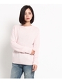 バック開きカシミヤニット/ベビーピンク(071)