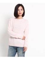 バック開きカシミヤニット/ベビーピンク(071)