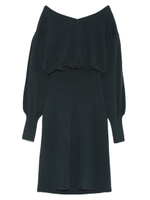 【emmi atelier】Vネックワンピース/BLU