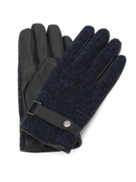 ニット×レザー手袋/グレー(012)