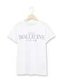ロゴプリントクルーネックTシャツ/ホワイト(002)
