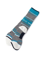 光吸収蓄熱ボーダー×カラー切り替えソックス/モスグリーン(924)