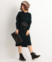 静電気防止ニットワンピース