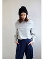 【AZUL by moussy】ワイドオフショル長袖ニットプルオーバー/O/WHT