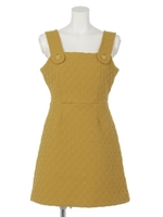 【sw】レトロジャンパースカート/マスタード