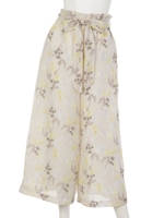 【Aunt Marie's】ボタニカルリボン付パンツ/BLK