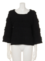 ループジャカードknit TOP/D/GRN