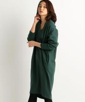 Ｖネックコクーンワンピース