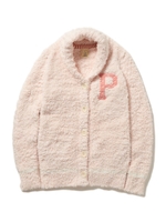 ‘ジェラート’ワンポイントショールカーディガン/OWHT