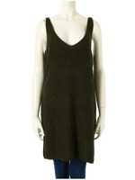 キャミソールロングニット/カーキ