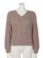 フェザーケーブルニットTOPS/ミックス1