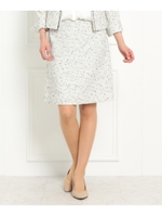 ロリエフツイードスカート/ホワイト(402)