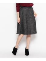 メランジフレアスカート/グレー(612)