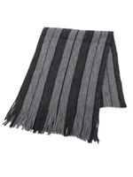 カラーストライプマフラー/グレー(312)