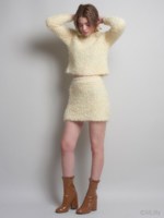 グリッターシャギーニットスカート/BEIGE