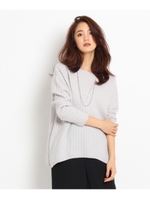 起毛テレコリラクシーニット/ホワイト(002)