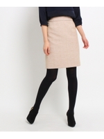 テレチェックスカート/ナチュラル(250)