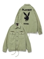 【X-girl×PLAYBOY】 BDU JACKET/オリーブ