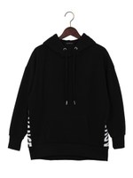 裏起毛サイドロゴ/パーカー/グレー