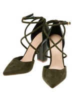 クロスストラップパンプス/KHAKI