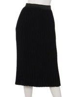 ニットプリーツスカート/キャメル