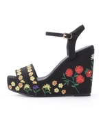 刺繍ウェッジサンダル/IVR