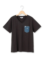 DRESKIP×EDWIN ポケットTシャツ/オリーブグリーン(026)