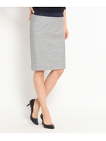 ウールタイトスカート/ネイビー(093)