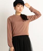 ビジュー付きプチハイネックトップス