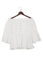 ne Quittez pas レース2WAY オフショルダー / ヌキテパ/White