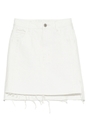 デニムミニスカート/WHT