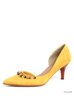 ストーンチェーンオルセーパンプス/BEIGE