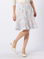 マーガレットプリントスカート/ライラック