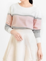 J胸元切り替えプルオーバー/柄A