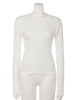 COLOR MULTI BOTDER TOPS/O/WHT