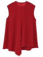 アシンメトリーヘムトップス/NVY