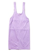 スエードサロペスカート/パープル