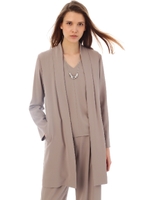 フロスティストレッチスプリングコート/ブラウン(050)