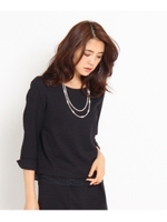 [L]フェルナツイードシャツ/ホワイト(401)